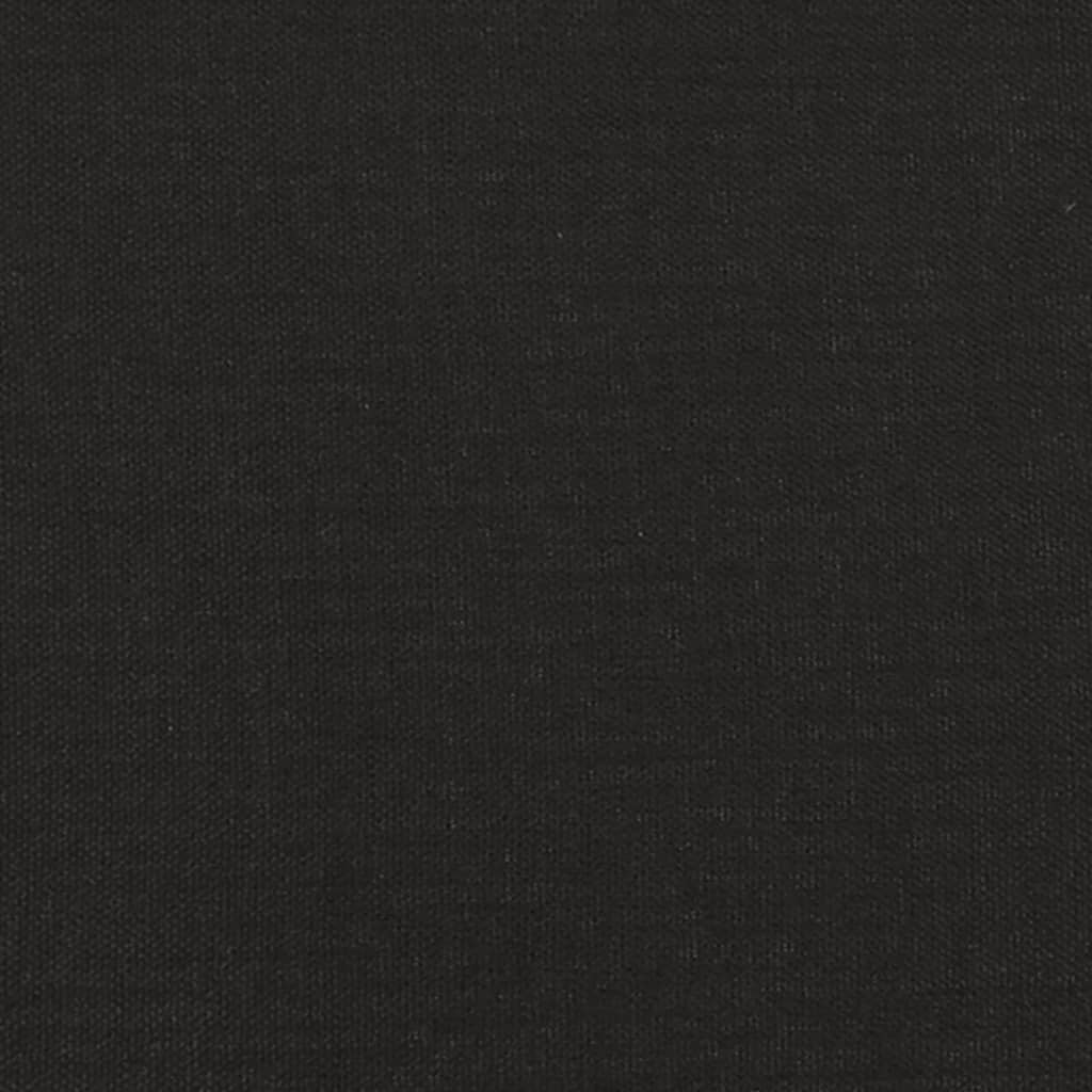 Sofá-cama 2 lugares com duas almofadas tecido preto