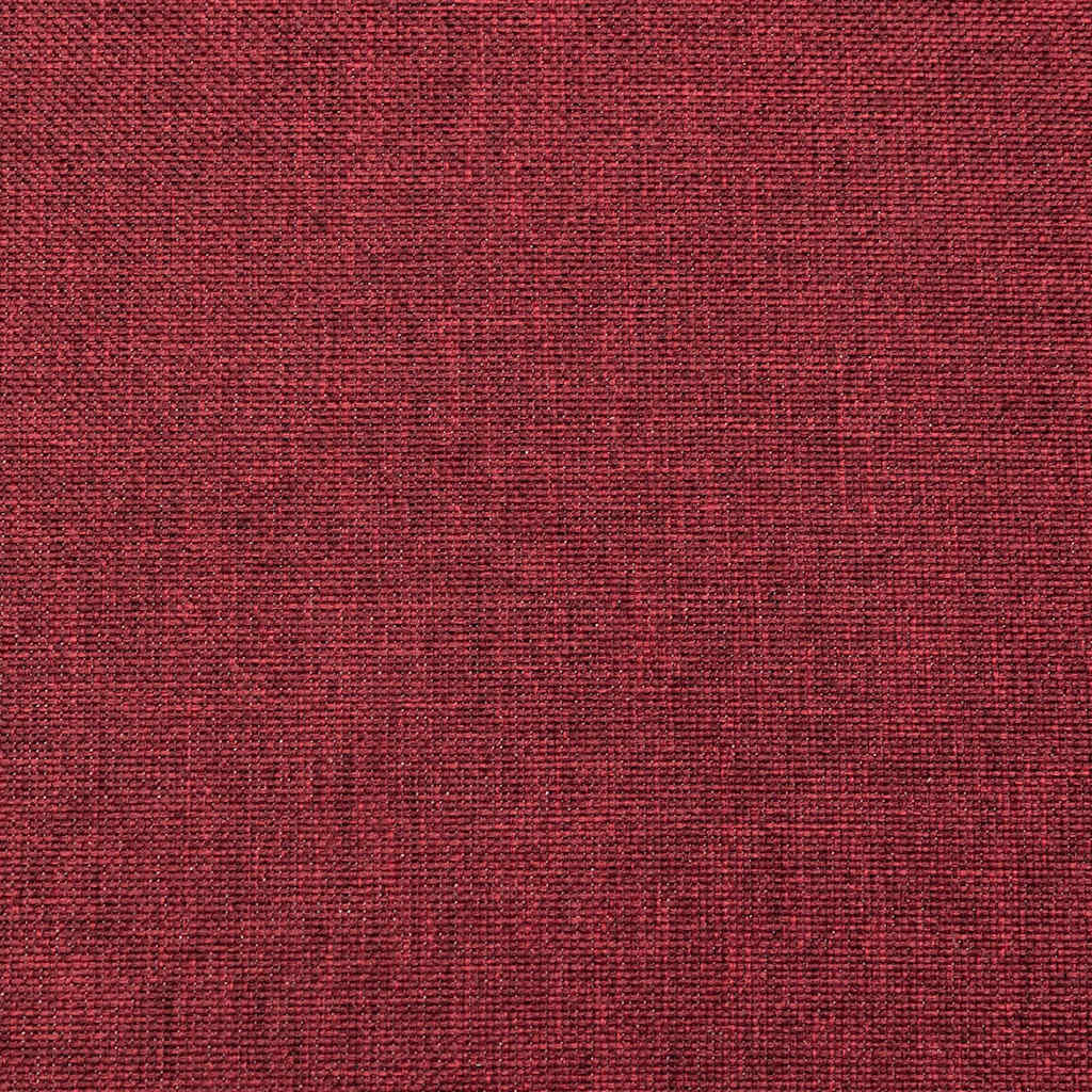 Sofá-cama 2 lugares com duas almofadas tecido vermelho tinto