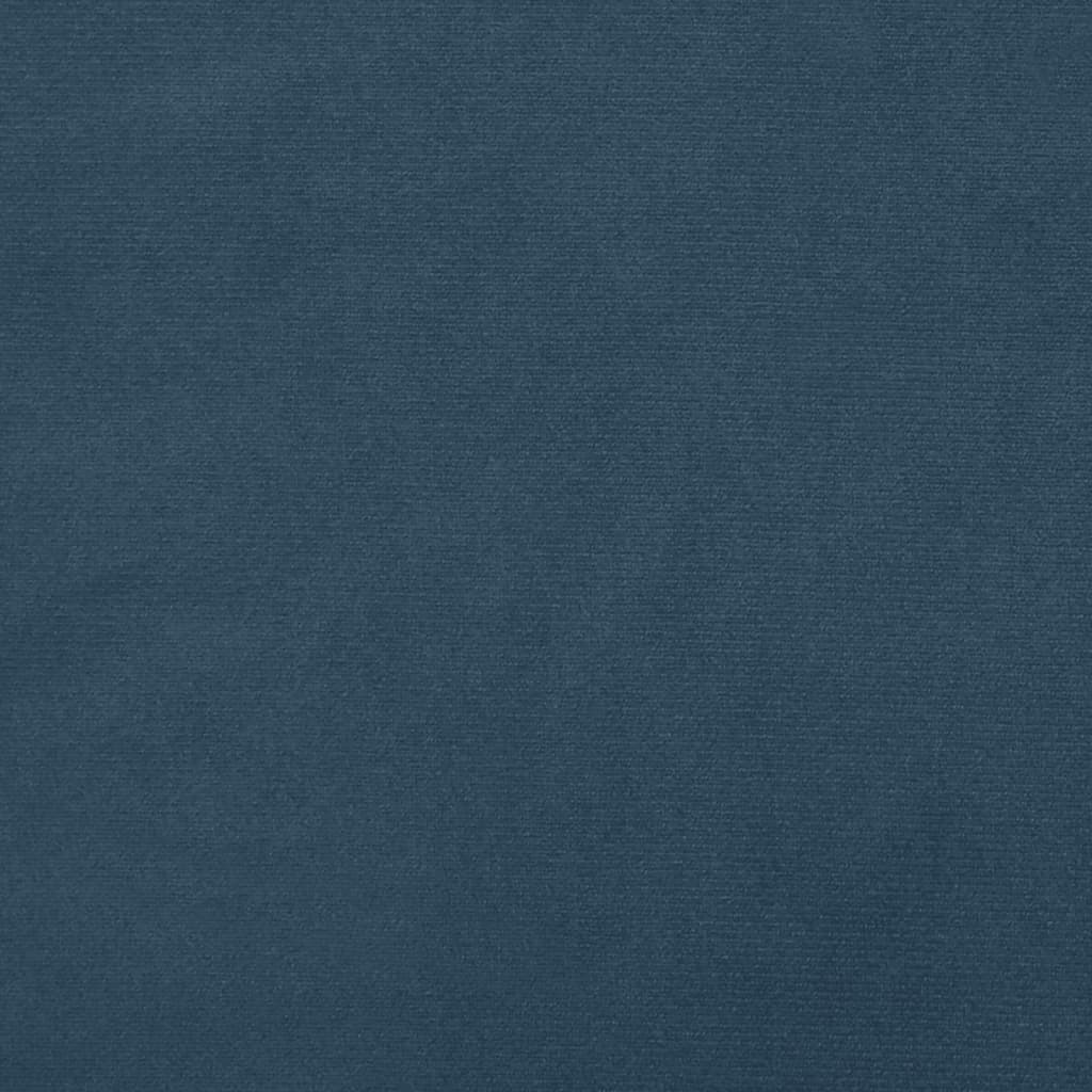Sofá-cama de 2 lugares veludo azul