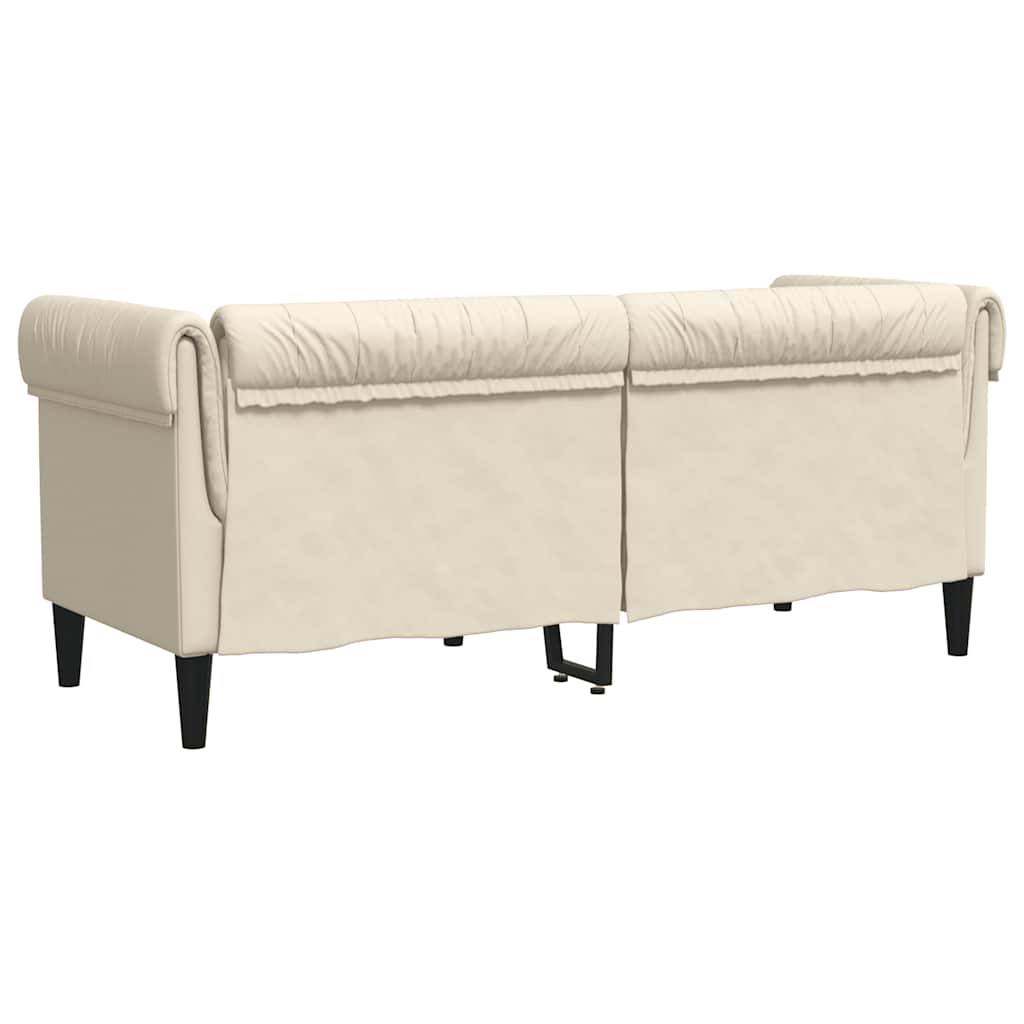 Sofá chesterfield 2 lugares linho