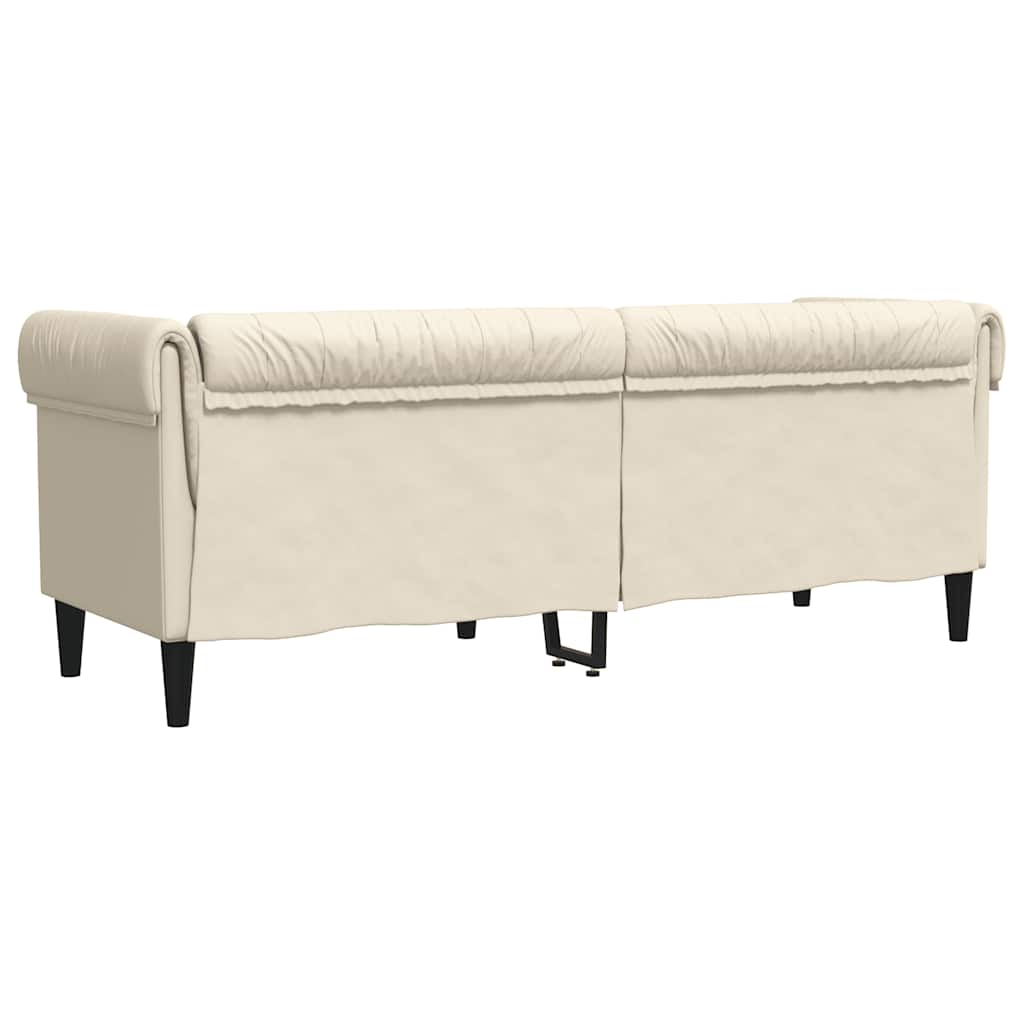 Sofá chesterfield 3 lugares linho