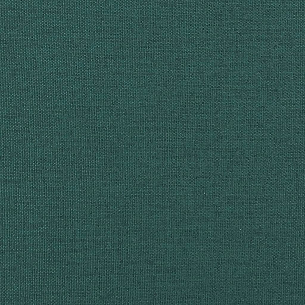 Sofá de 3 lugares tecido verde-escuro