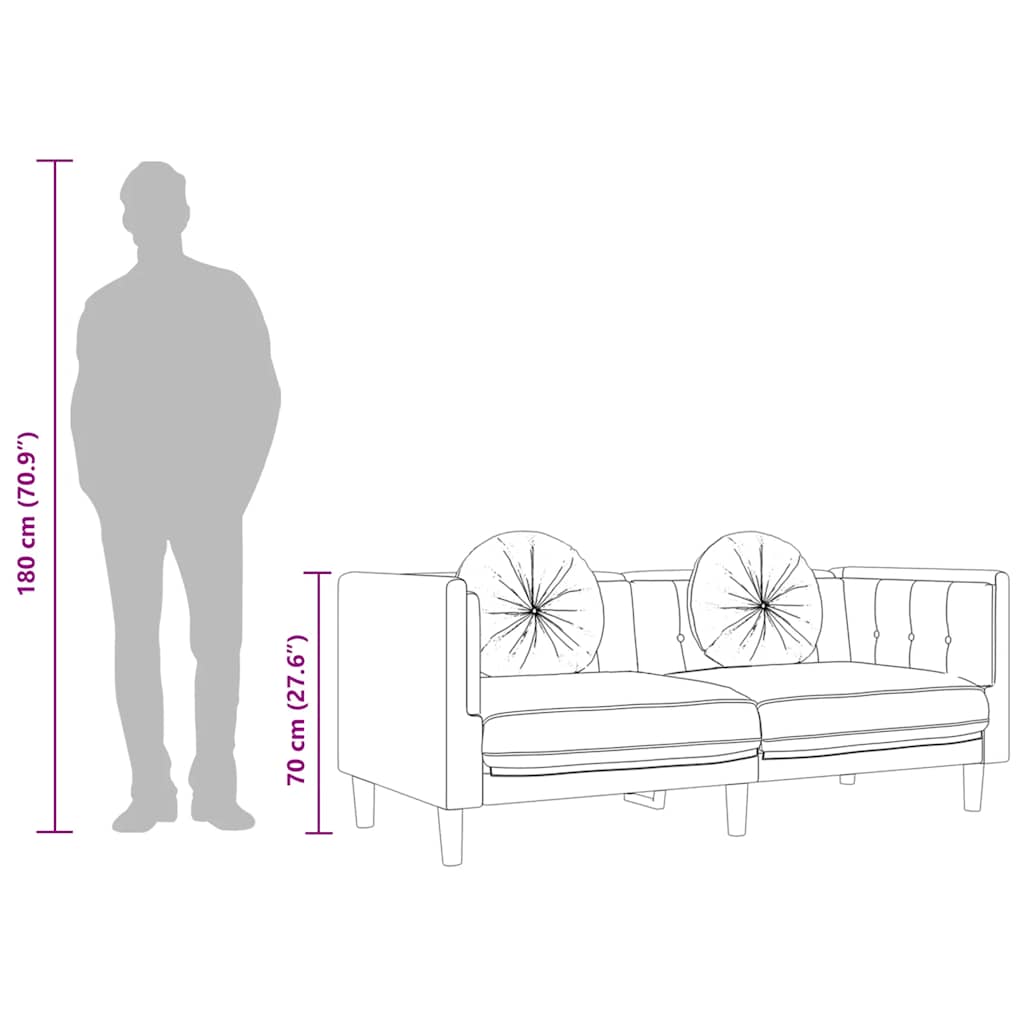 Sofá com almofadões 3 lugares veludo preto