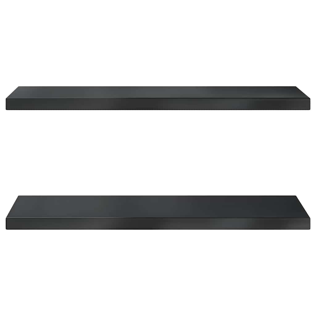 Prateleiras de parede 2 pcs 100x30x3 cm aço inoxidável prateado