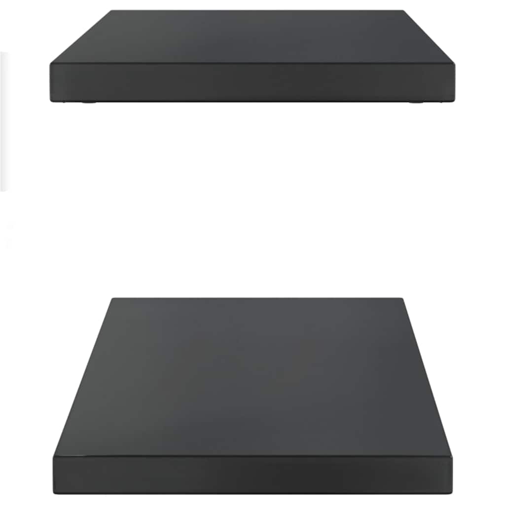 Prateleiras de parede 2 pcs 100x30x3 cm aço inoxidável prateado