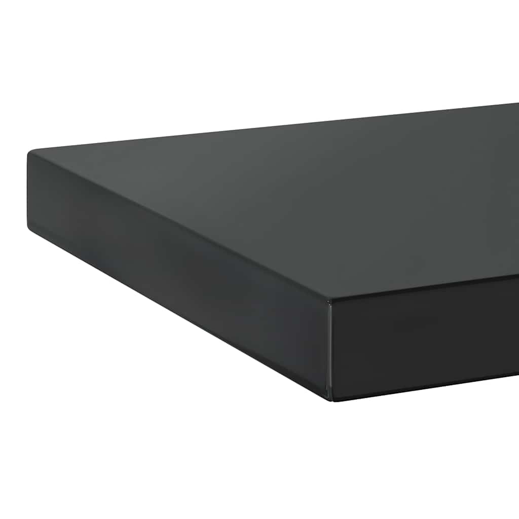 Prateleiras de parede 2 pcs 75x23,5x3cm aço inoxidável prateado