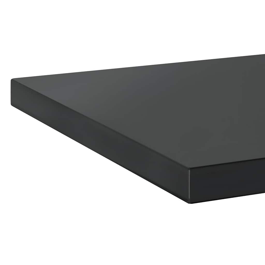 Prateleiras de parede 2 pcs 50x40x3 cm aço inoxidável prateado