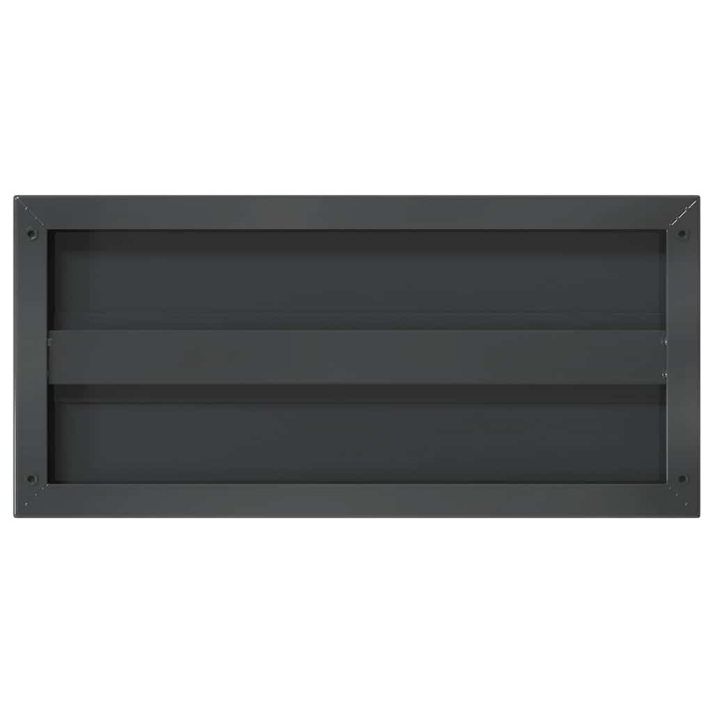Prateleiras de parede 2 pcs 50x23,5x3cm aço inoxidável prateado