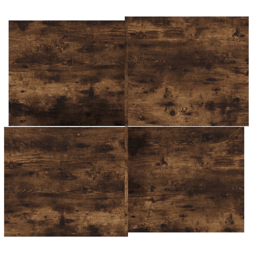 Mesas de centro 2 pcs derivados de madeira carvalho fumado