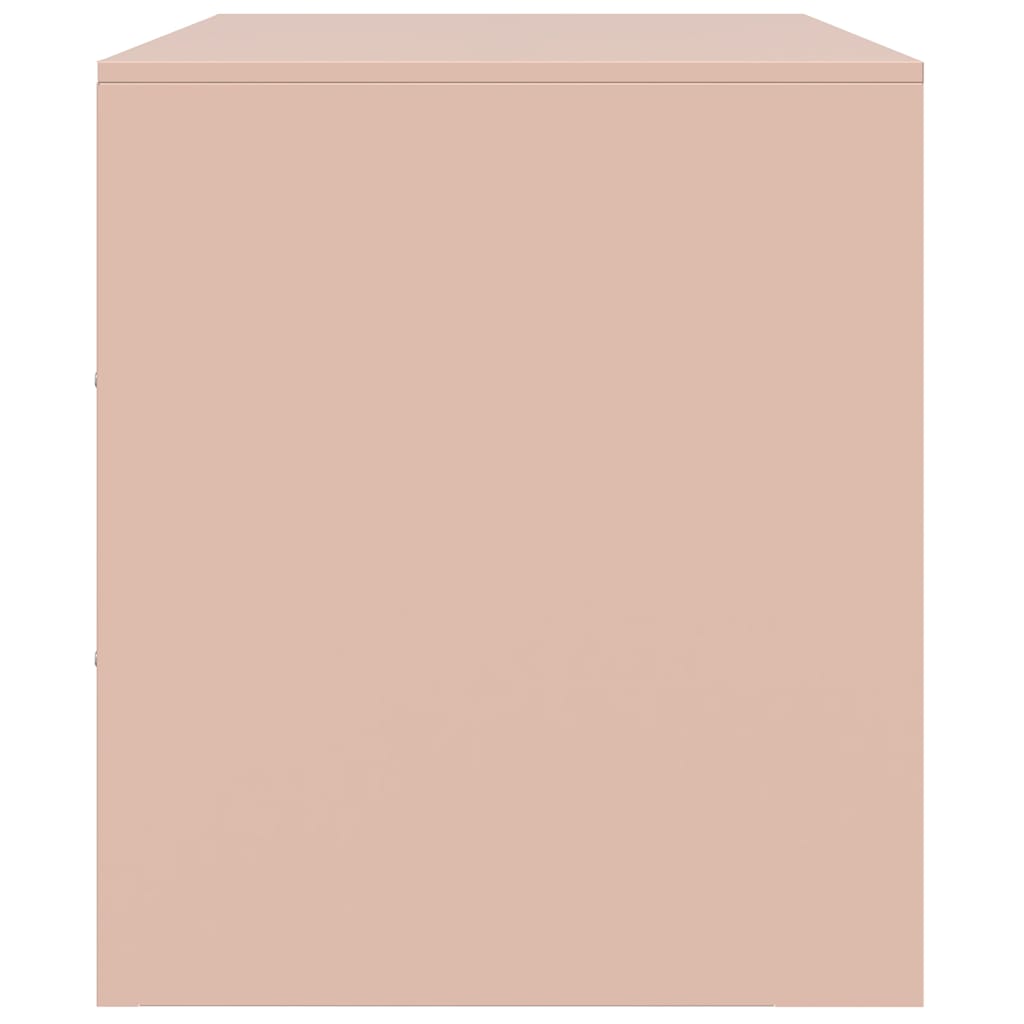 Móvel de TV 67x39x44 cm aço rosa