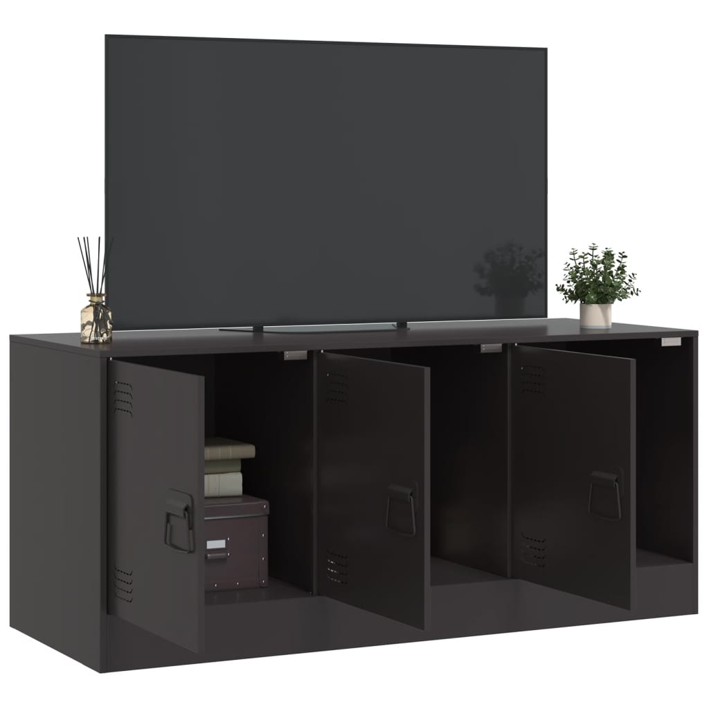 Móvel de TV 99x39x44 aço preto