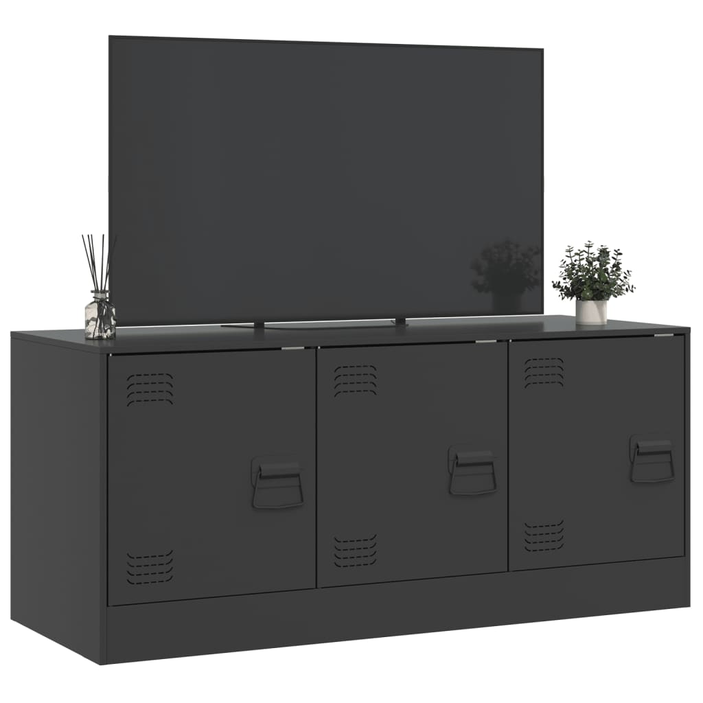 Móvel de TV 99x39x44 aço preto