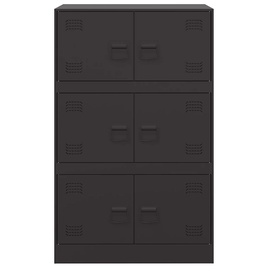 Aparador 67x39x107 cm aço preto