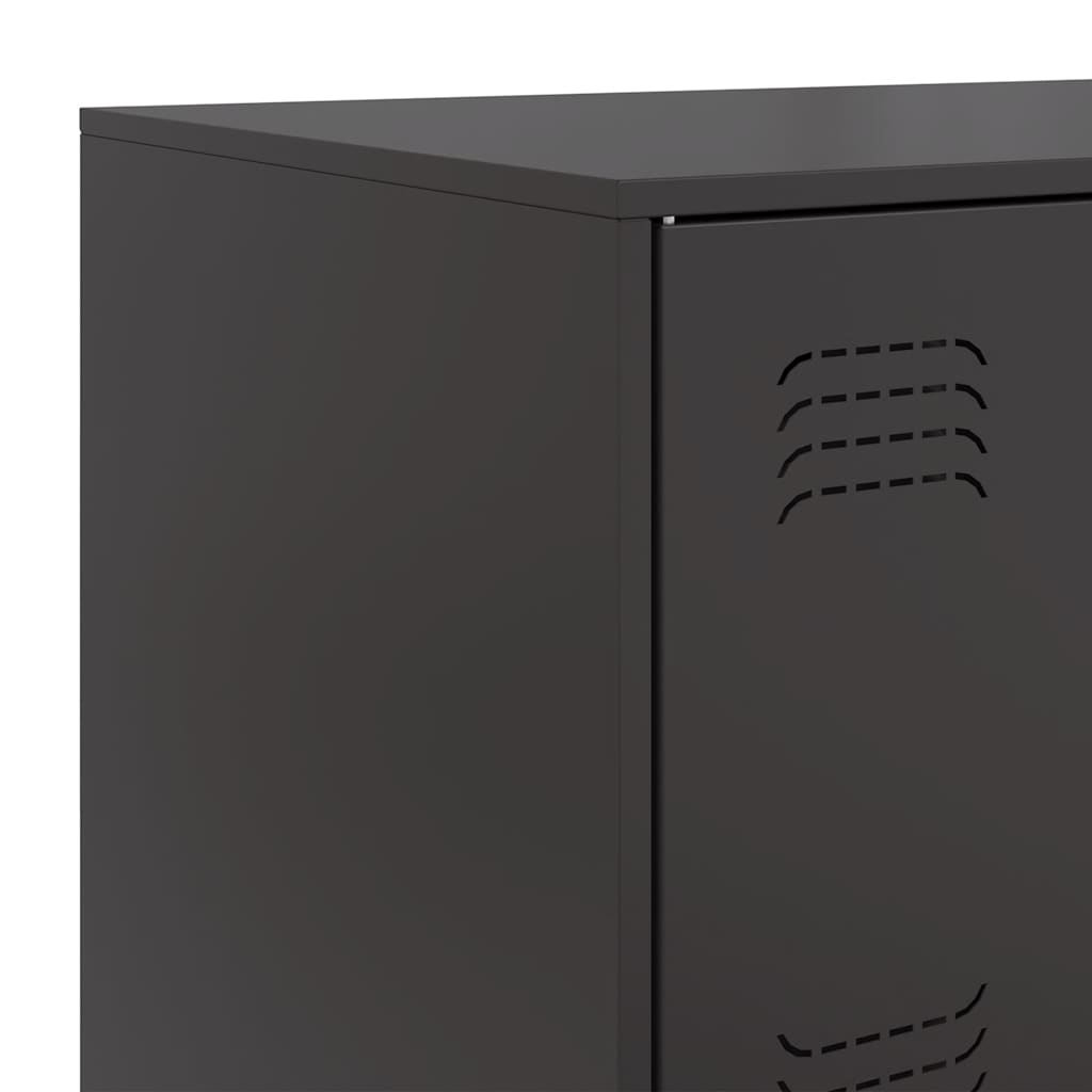 Aparador 67x39x107 cm aço preto