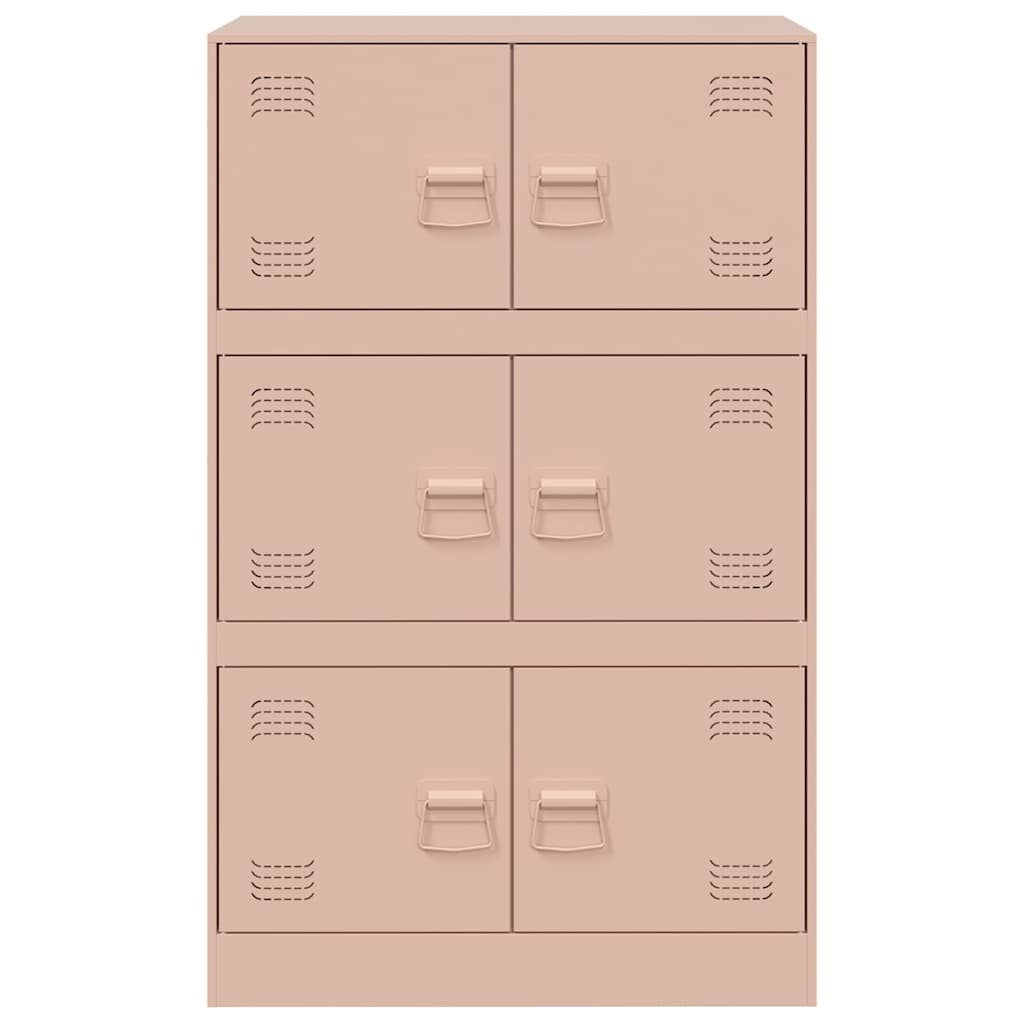 Aparador 67x39x107 cm aço rosa