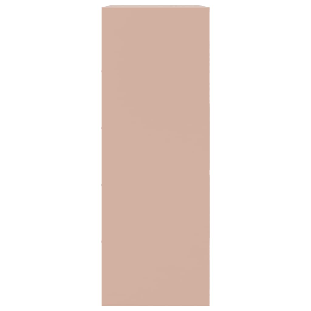 Aparador 67x39x107 cm aço rosa