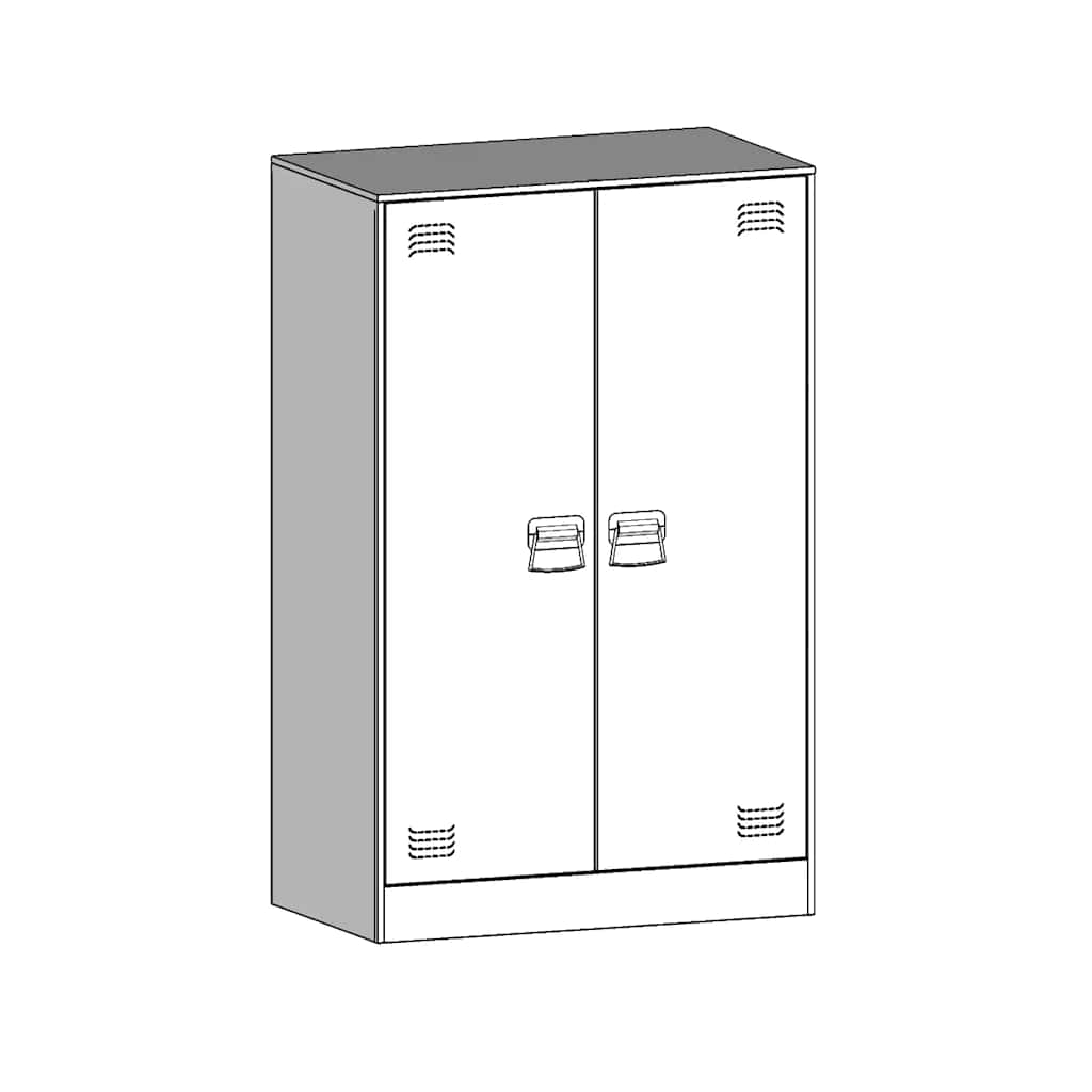 Aparador 67x39x107 cm aço antracite