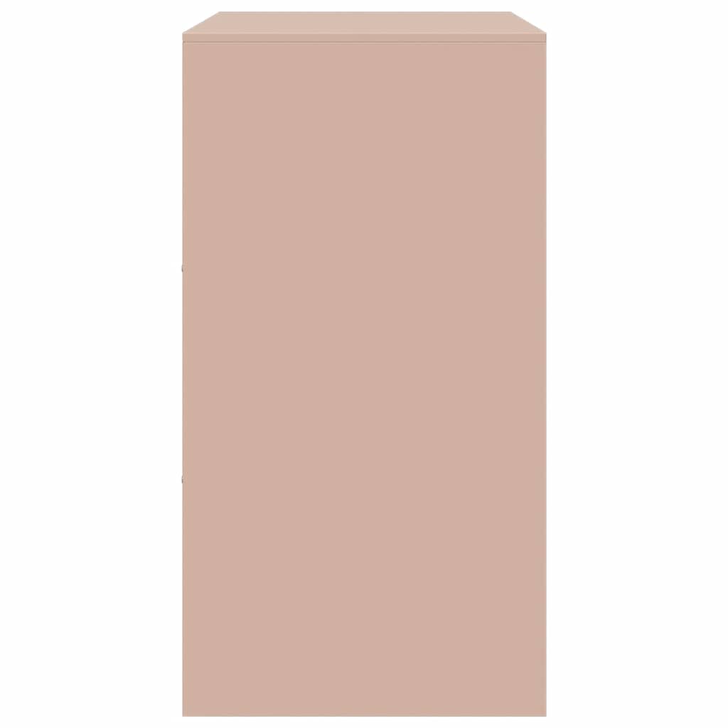 Aparador 67x39x73 cm aço rosa