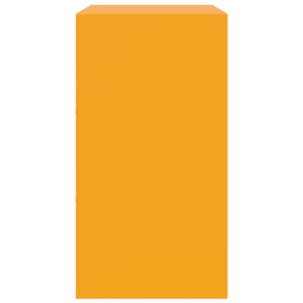 Aparador 67x39x73 cm aço amarelo mostarda