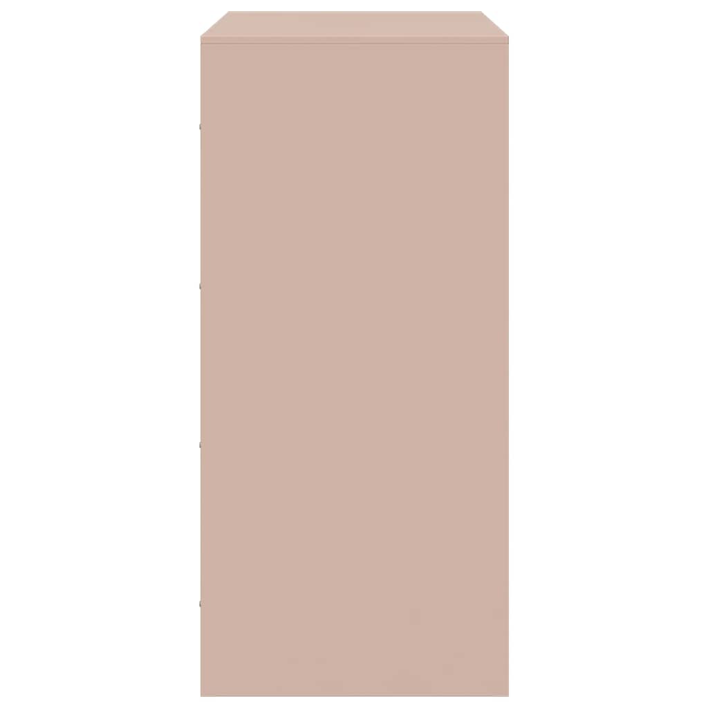 Aparador 67x39x83 cm aço rosa