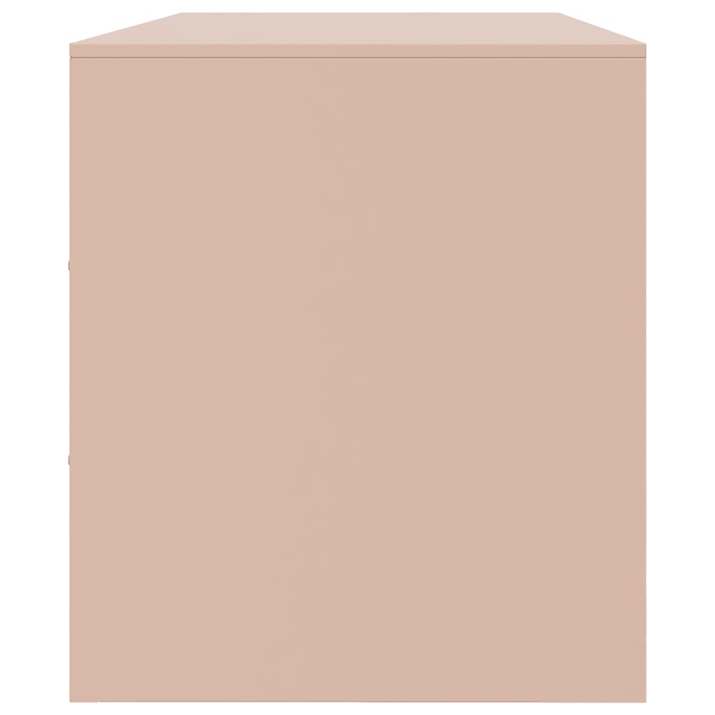 Móvel de TV 99x39x44 aço rosa