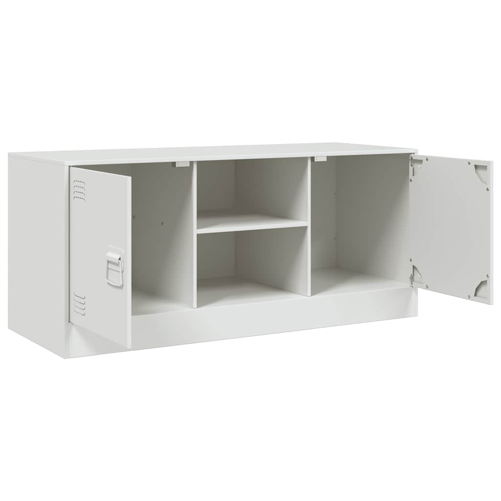 Móvel de TV 99x39x44 cm aço branco