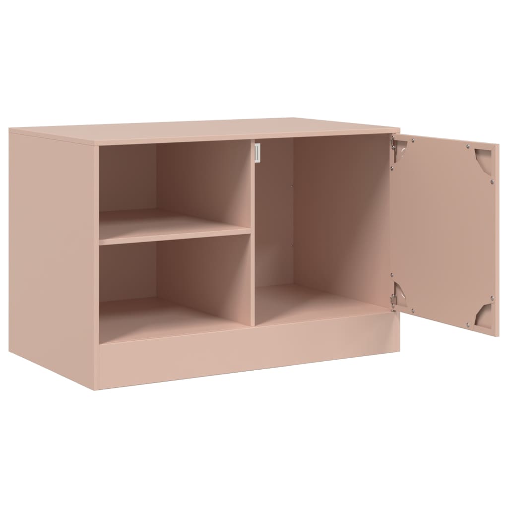 Móvel de TV 67x39x44 cm aço rosa