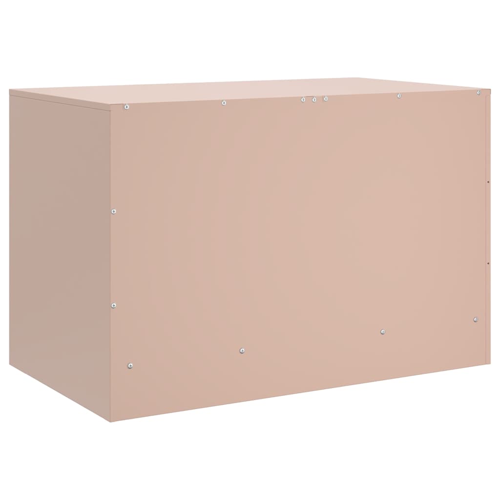 Móvel de TV 67x39x44 cm aço rosa