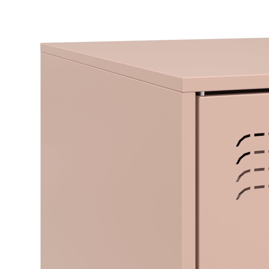 Móvel de TV 67x39x44 cm aço rosa