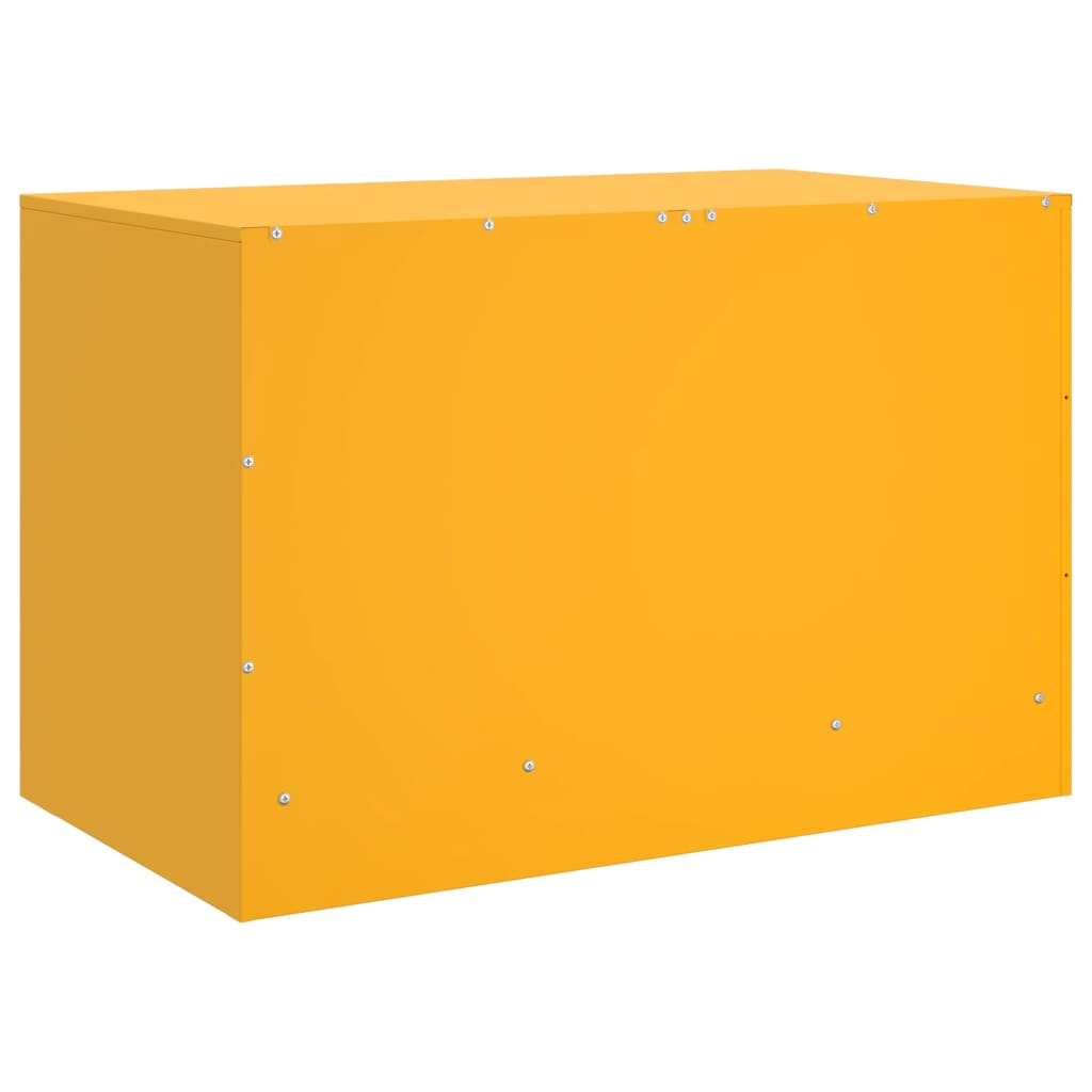 Móvel de TV 67x39x44 cm aço amarelo mostarda