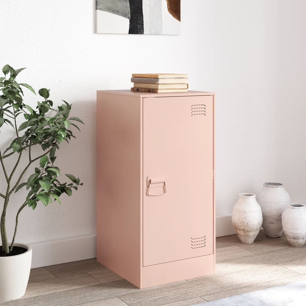 Aparador 34,5x39x73 cm aço rosa