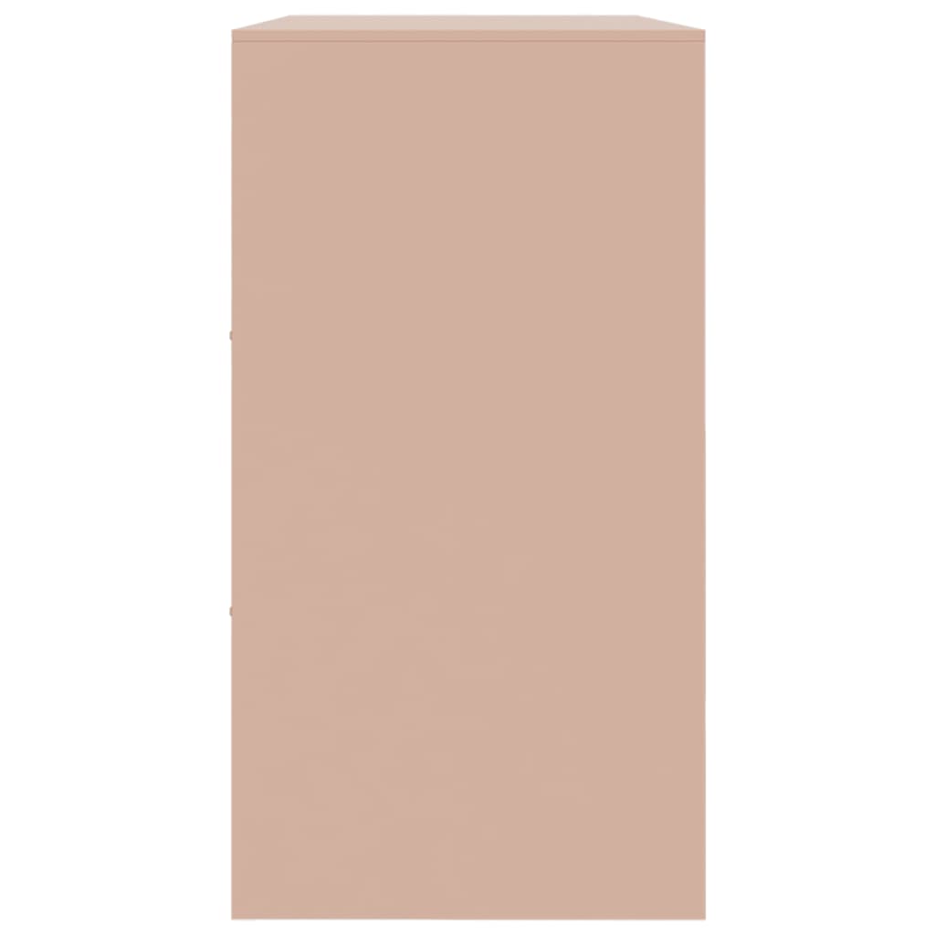 Aparador 99x39x73 cm aço rosa