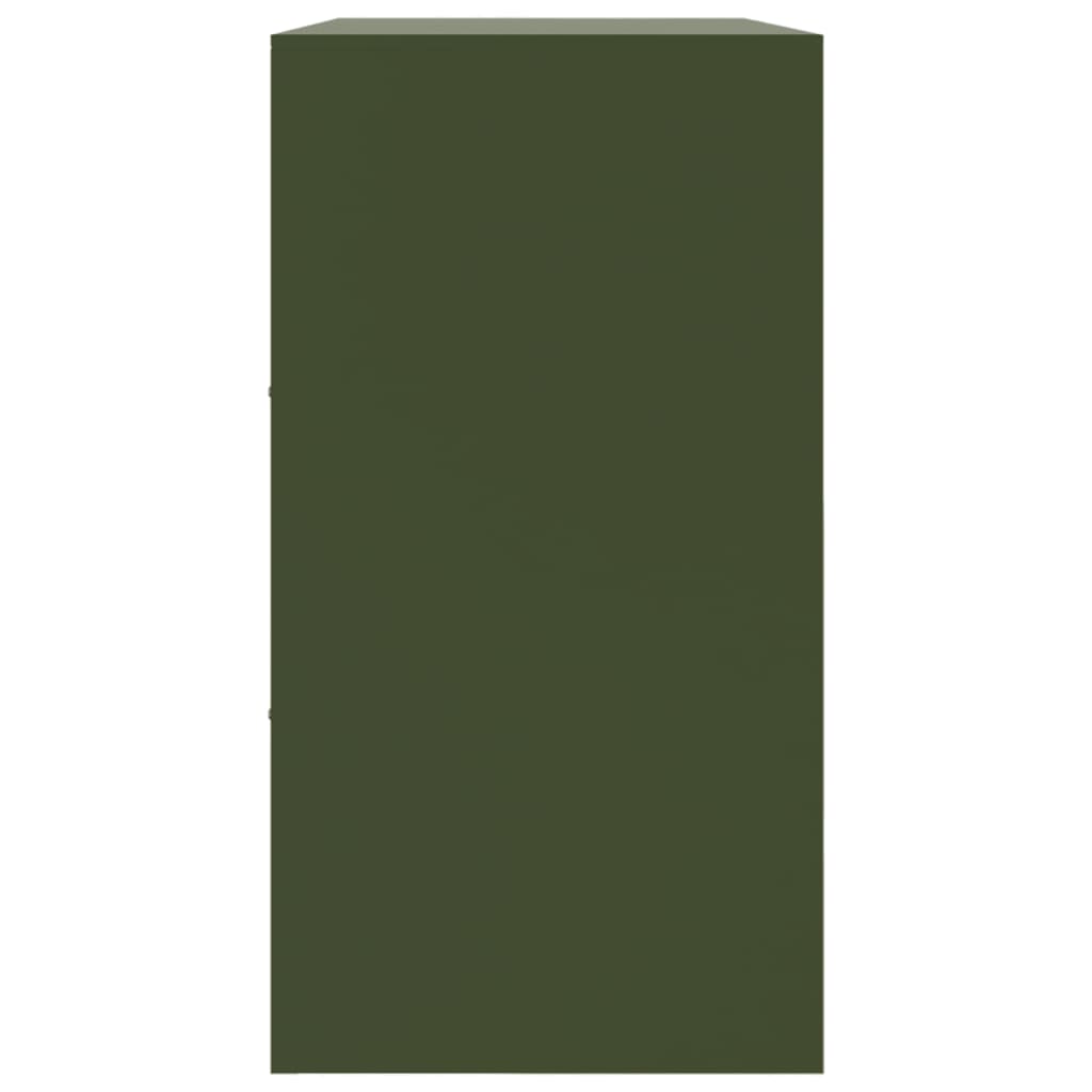 Aparador 99x39x73 cm aço verde azeitona