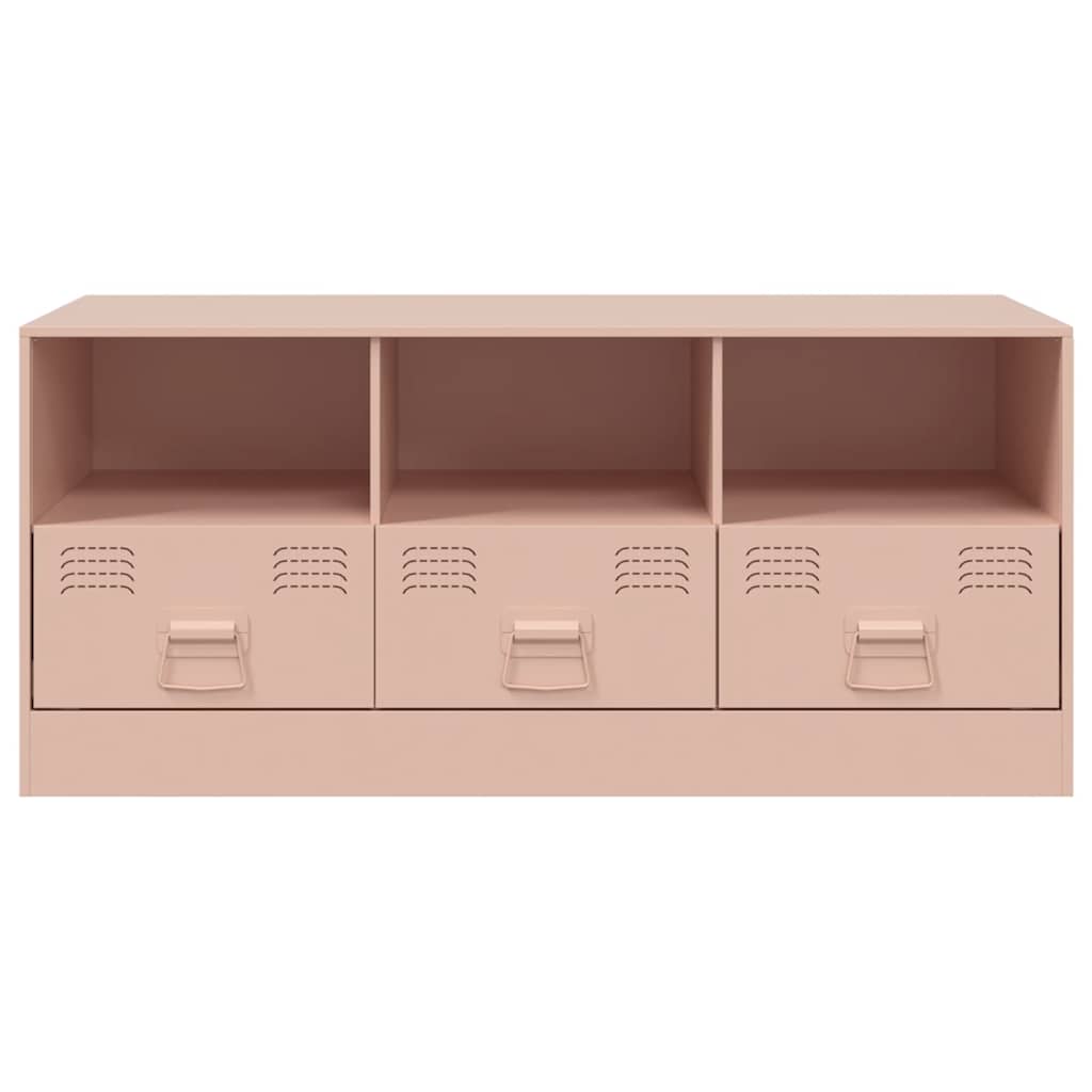 Móvel de TV 99x39x44 aço rosa