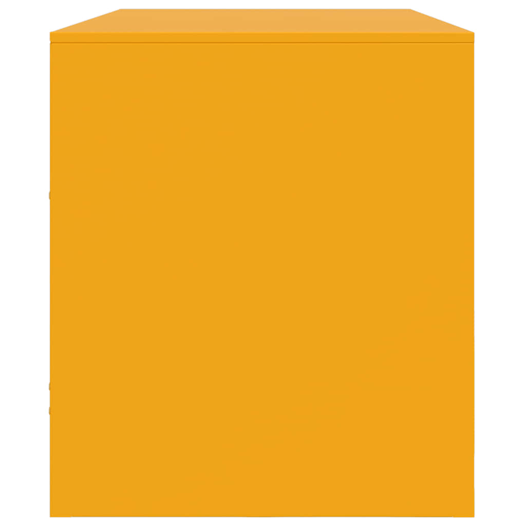 Móvel de TV 99x39x44 cm aço amarelo mostarda
