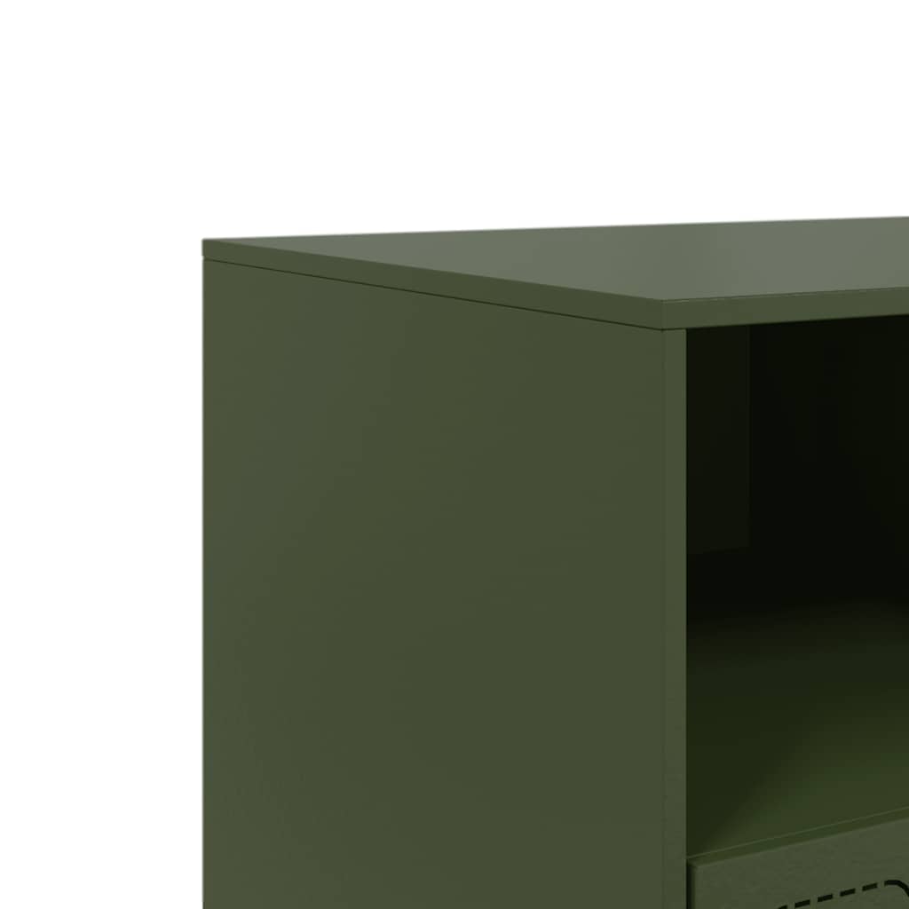 Móvel de TV 99x39x44 aço verde azeitona