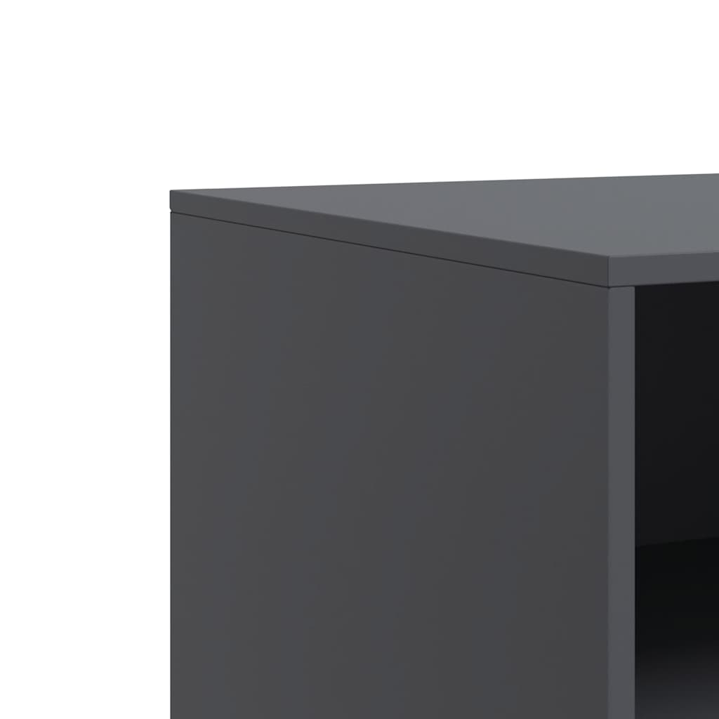 Móvel de TV 67x39x44 cm aço antracite