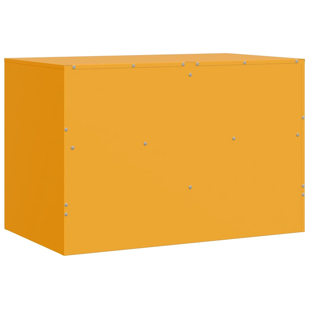 Móvel de TV 67x39x44 cm aço amarelo mostarda
