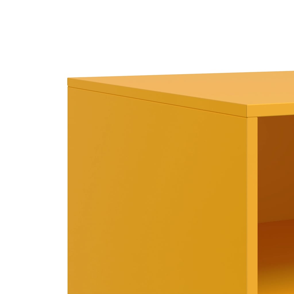 Móvel de TV 67x39x44 cm aço amarelo mostarda