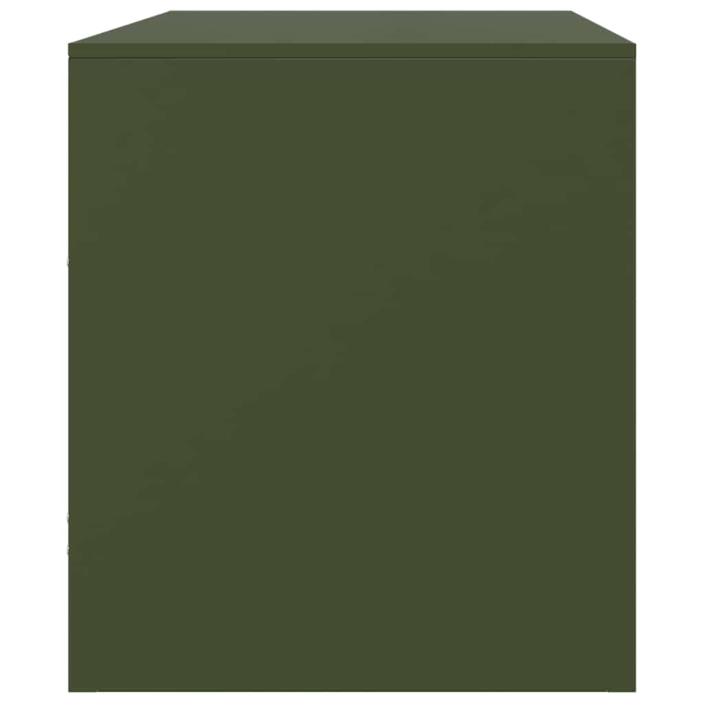 Móvel de TV 67x39x44 aço verde azeitona