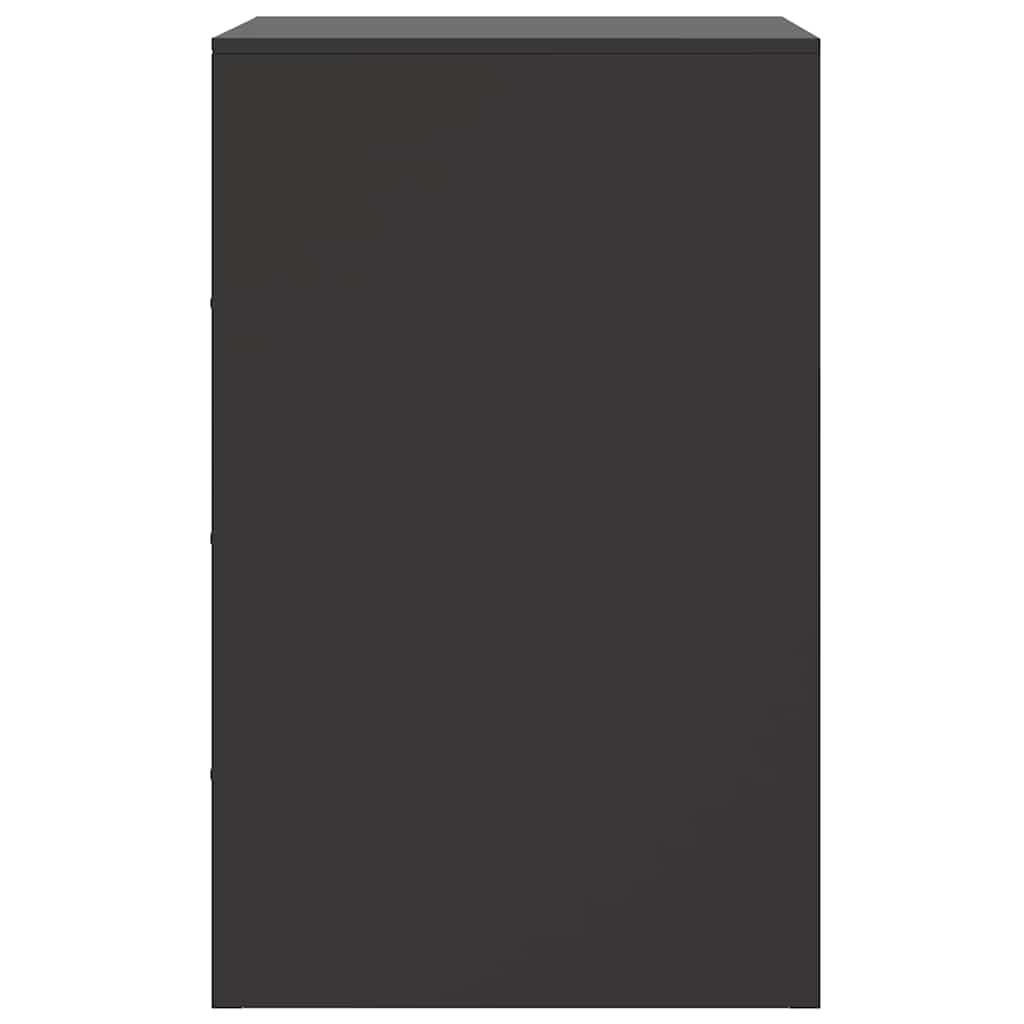 Mesa de cabeceira 34,5x39x62 cm aço preto