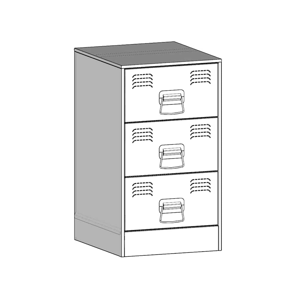 Mesas de cabeceira 2 pcs 34,5x39x62 cm aço branco