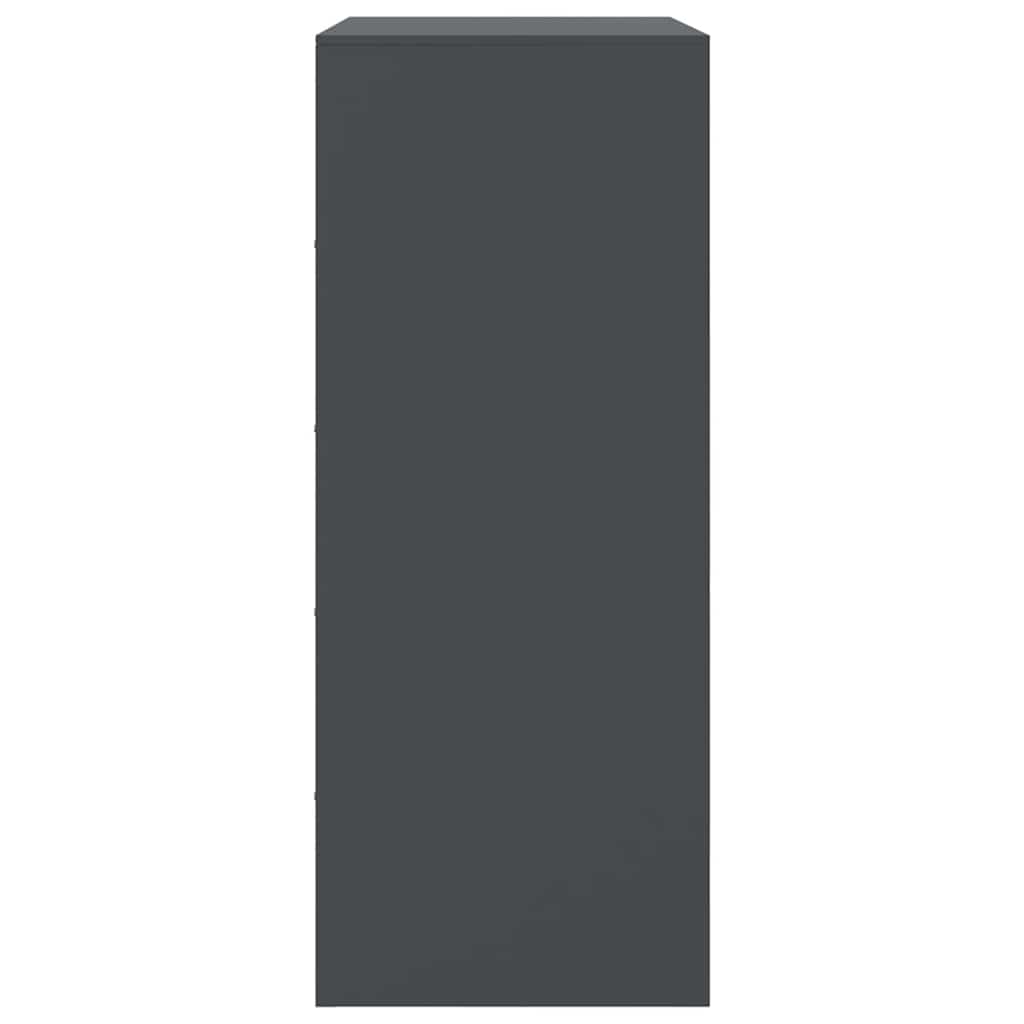 Aparador alto 67x39x95 cm aço antracite