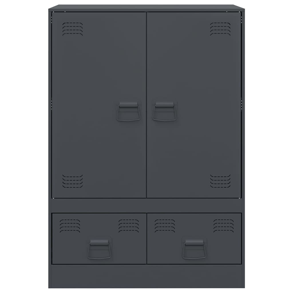 Aparador alto 67x39x95 cm aço antracite