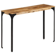 Mesa consola 110x35x76 cm mangueira maciça/ferro castanho
