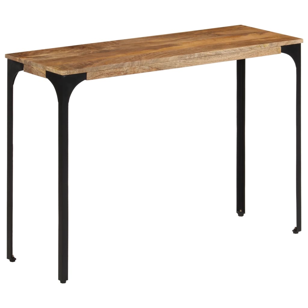 Mesa consola 110x35x76 cm mangueira maciça/ferro castanho