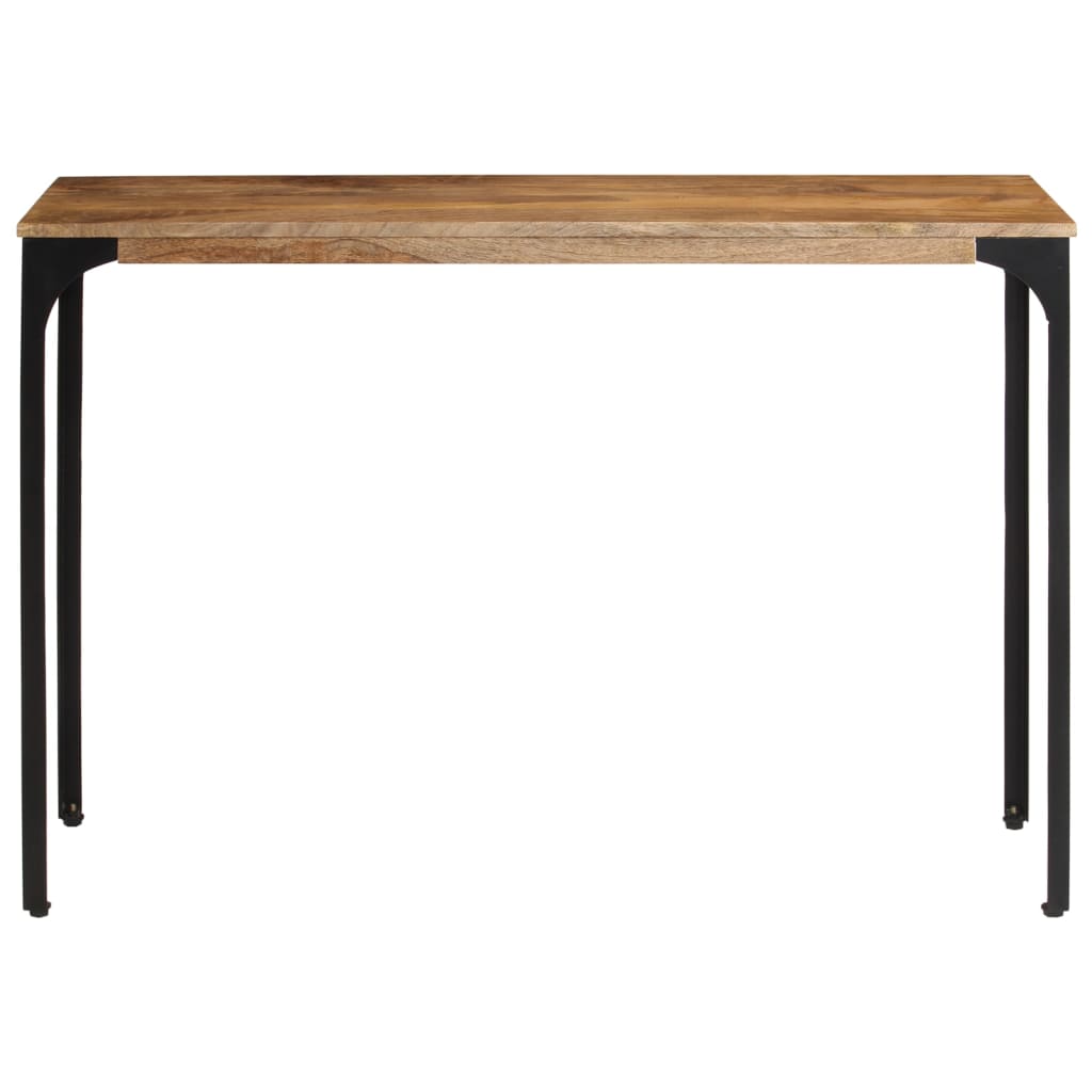 Mesa consola 110x35x76 cm mangueira maciça/ferro castanho