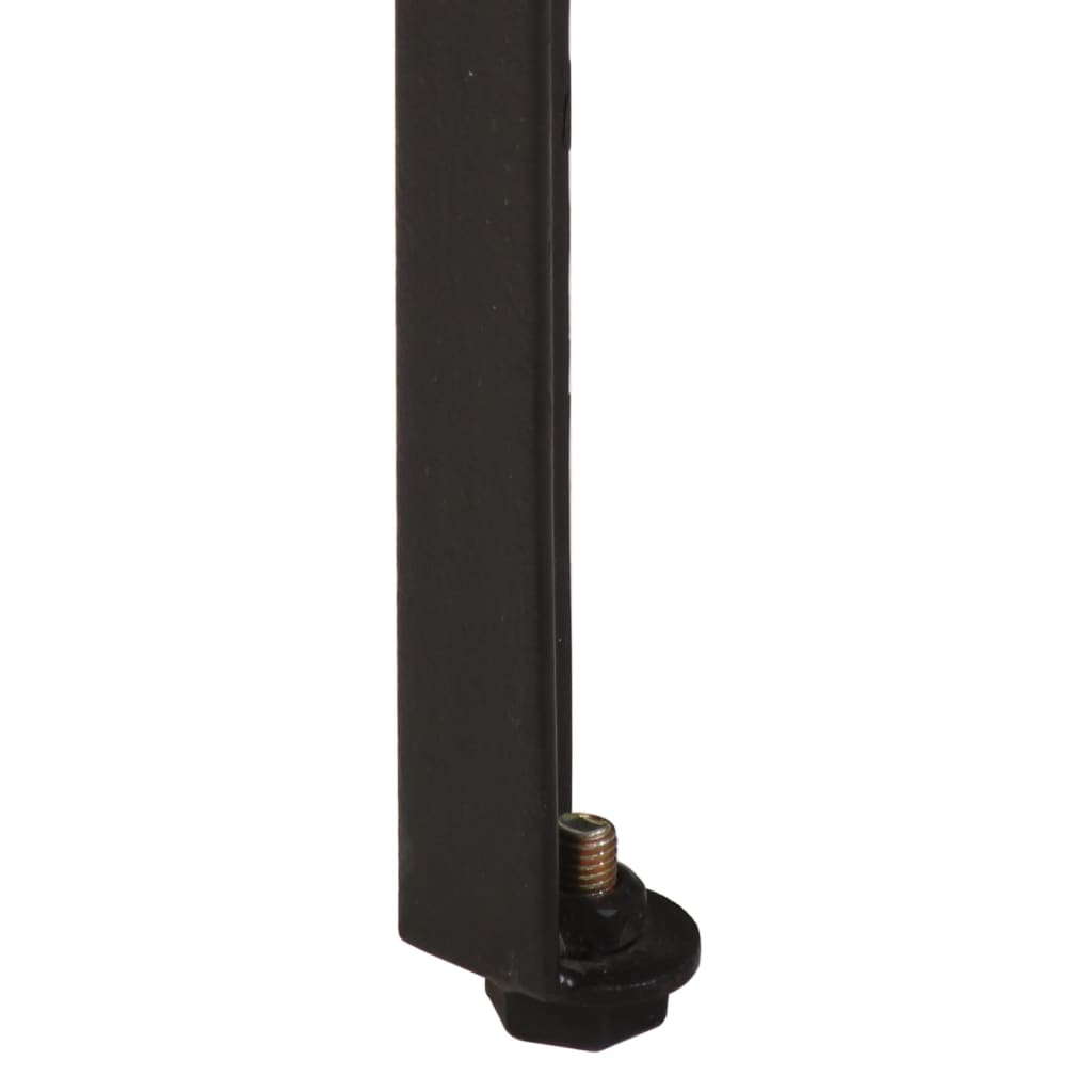 Mesa consola 110x35x76 cm mangueira maciça/ferro castanho