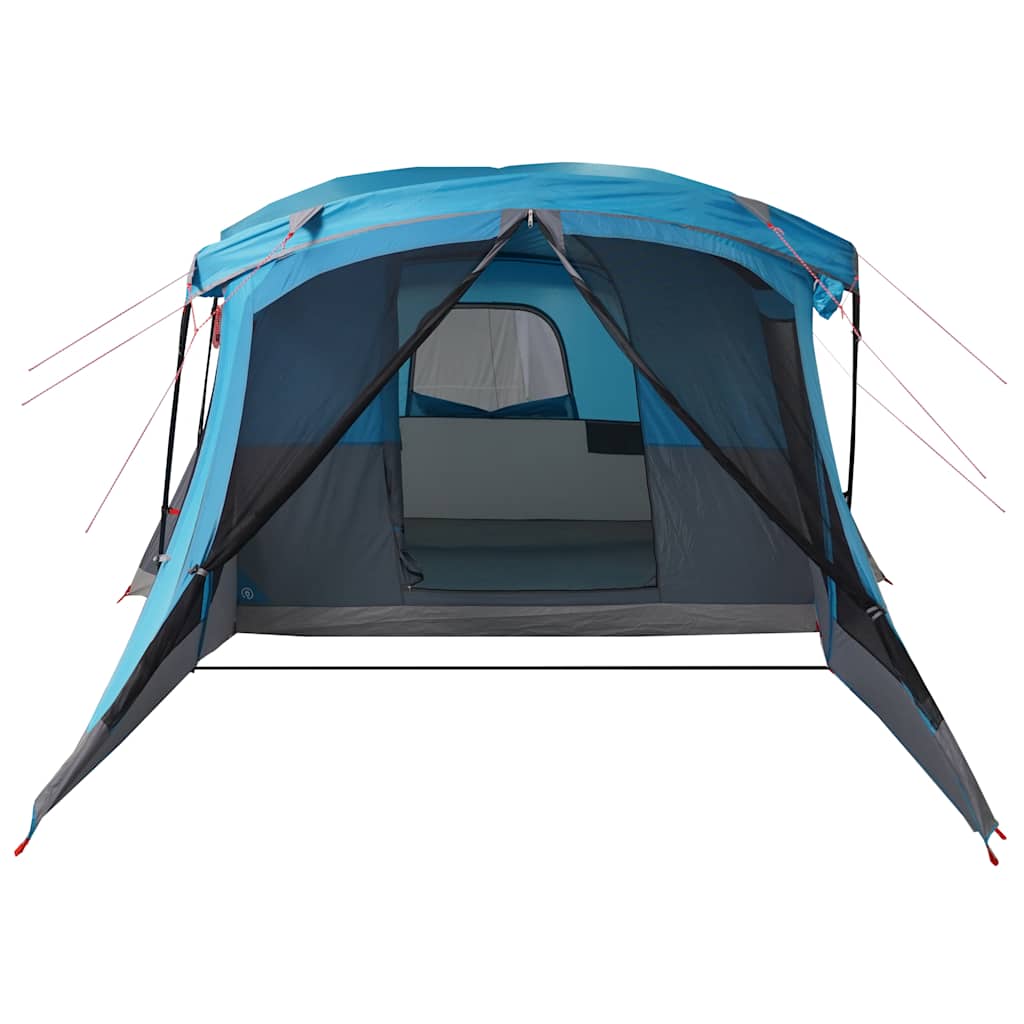 Tenda de campismo c/ avançado para 4 pessoas impermeável azul