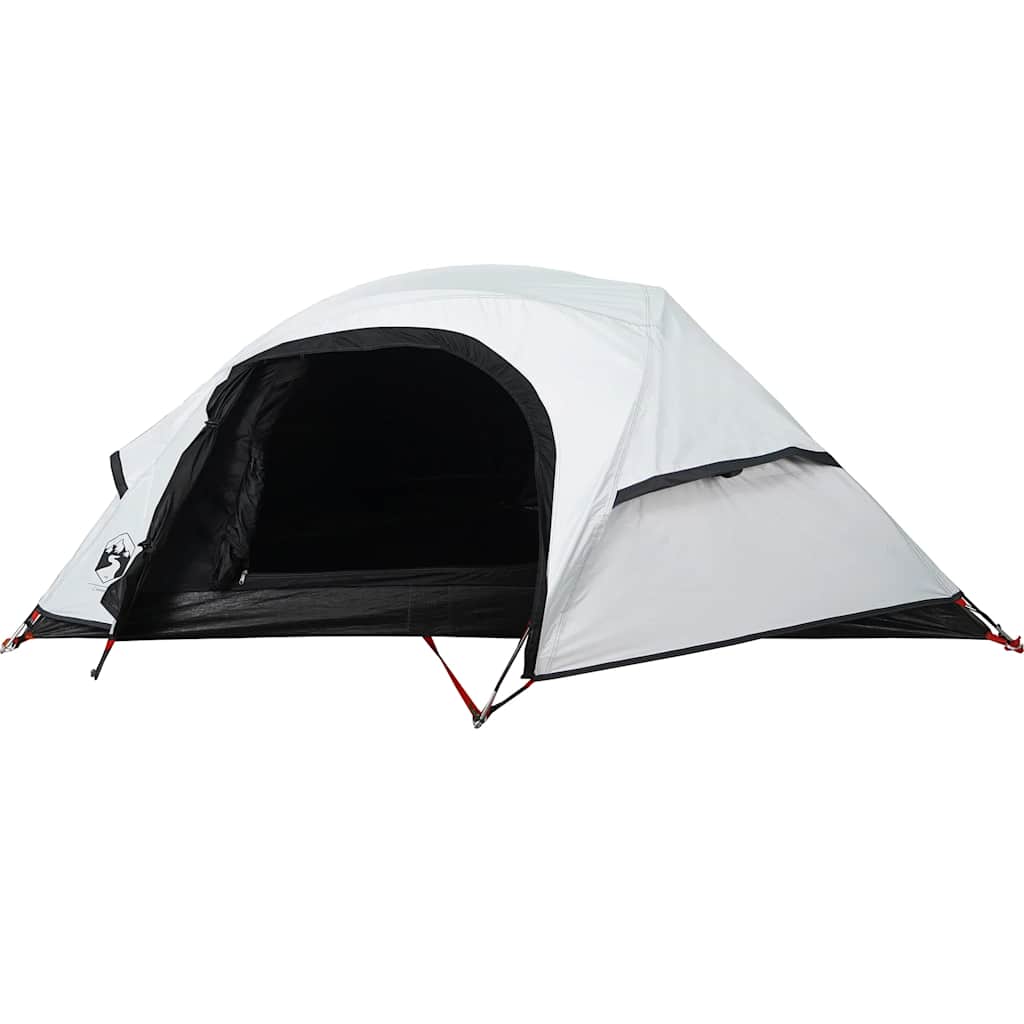 Tenda de campismo cúpula p/ 1 pessoa opaca impermeável branco